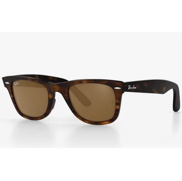 Ray Ban Wayfarer Brown Lens Tortoise Frame RB2140 - Picture 9 of 13